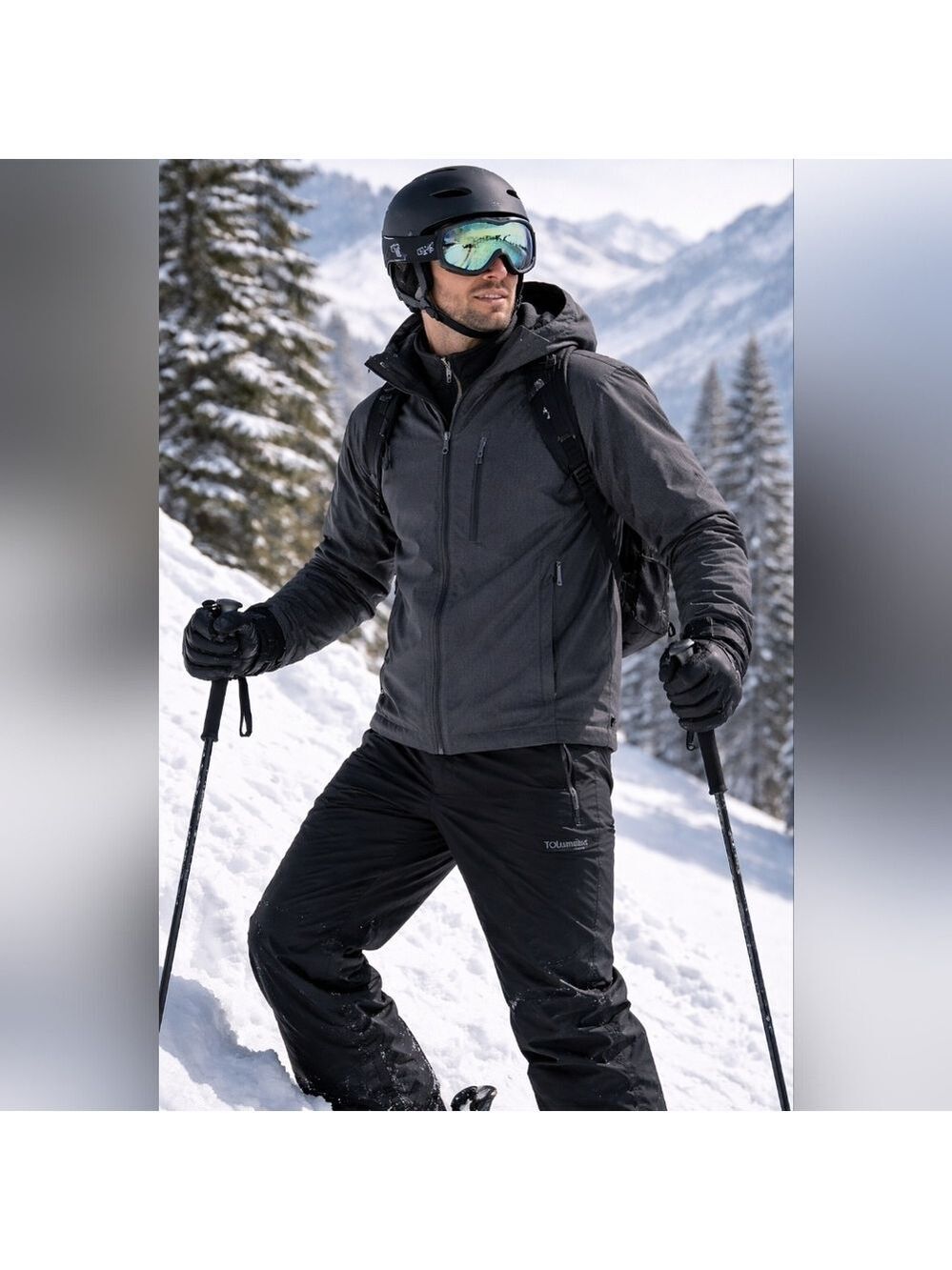 Columbia Titanium Ski Pants Men’s XL Black Omni-Tech Waterproof Insulated Snow